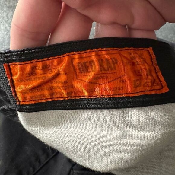 Red Kap Men’s Workwear Faded Black Elastic Waist Pants Size 36 Polyester Blend - Picture 15 of 15